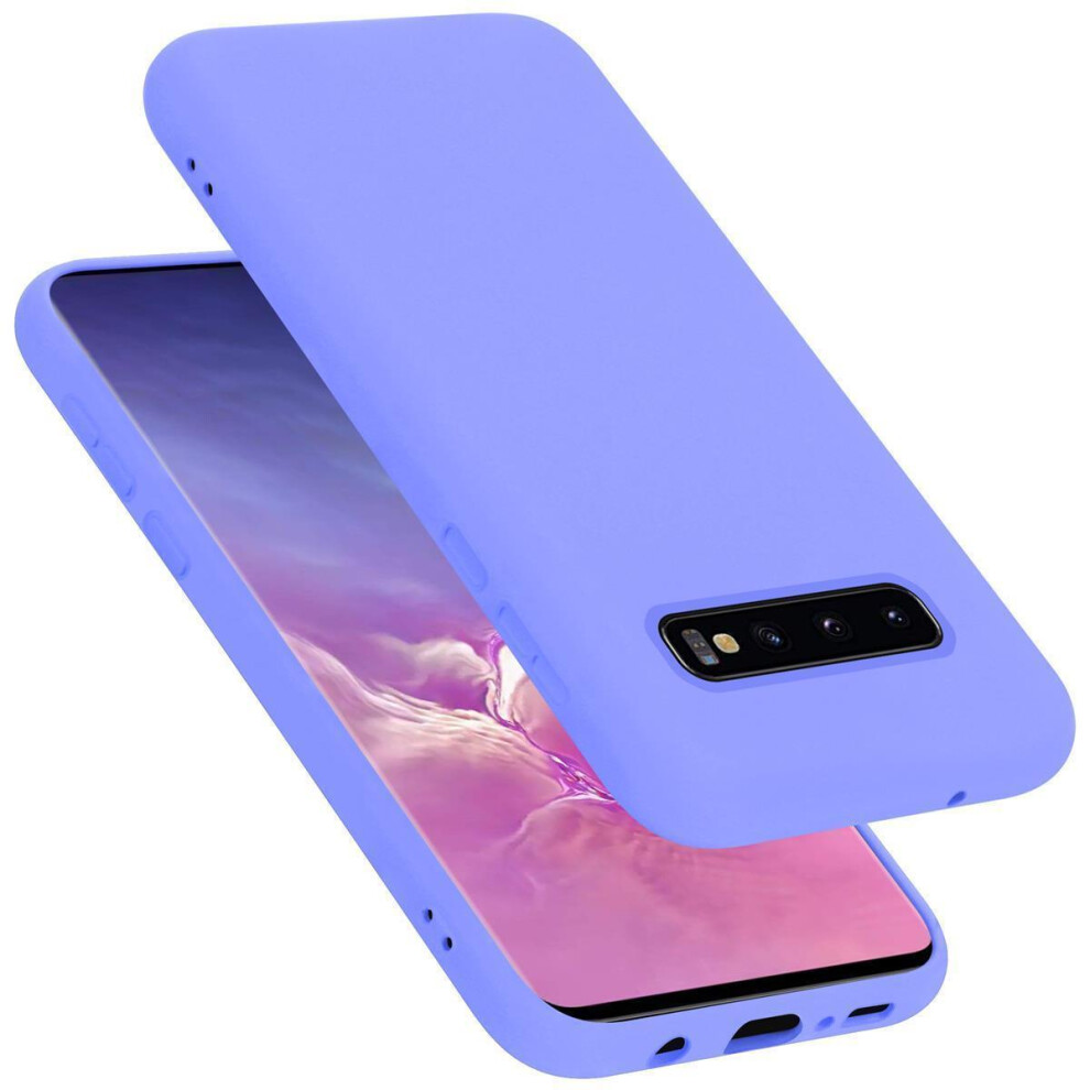 (LIQUID LIGHT PURPLE) Cadorabo Case for Samsung Galaxy S10 5G Cover Protection TPU Silicone Gel