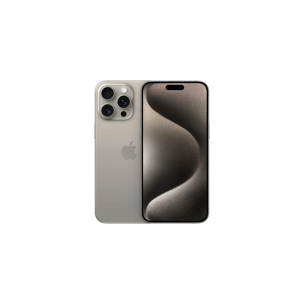 (Natural Titanium, 256GB) Apple iPhone 15 Pro Max | Refurbished | 256GB 512GB 1TB | All Colours | Warranty