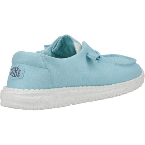HEYDUDE Wendy Canvas Shoe Turquoise 1