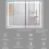 Dripex (600*800 MM) Bathroom Mirror LED Lights 3 Colors Demister Pad 5