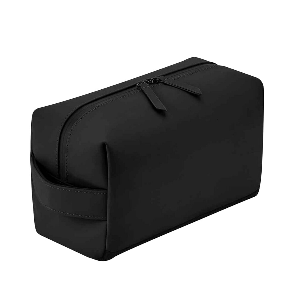 (One Size, Black) Bagbase Matte PU Toiletry Bag