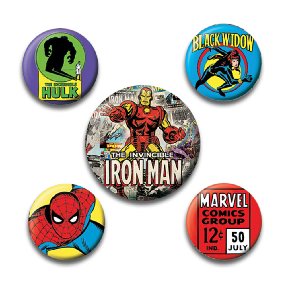 Iron Man Badge Set (Pack Of 5)