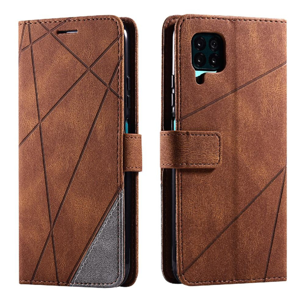 (Brown) Case For Huawei Nova 7I/6 Se Card Holder Kickstand Magnetic Pu Leather Wallet Flip Folio Shockproof Brown 764762569440