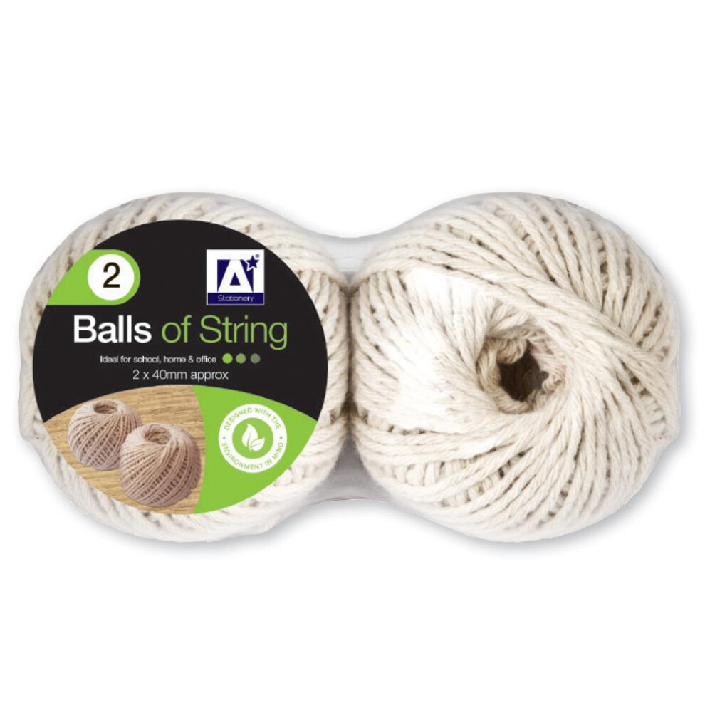 Cotton Ball Of String Pack Of 2