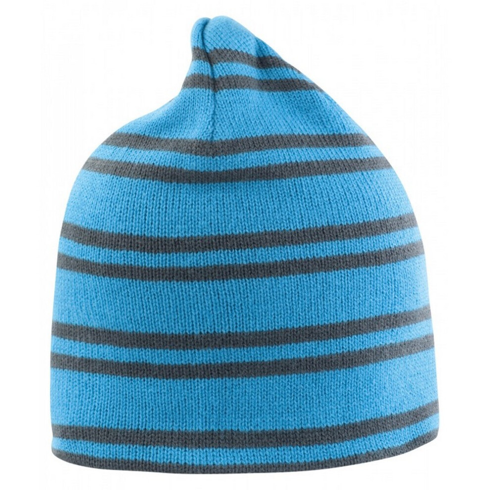 Result (One Size, Aqua/Grey) Unisex Adult Team Reversible Beanie