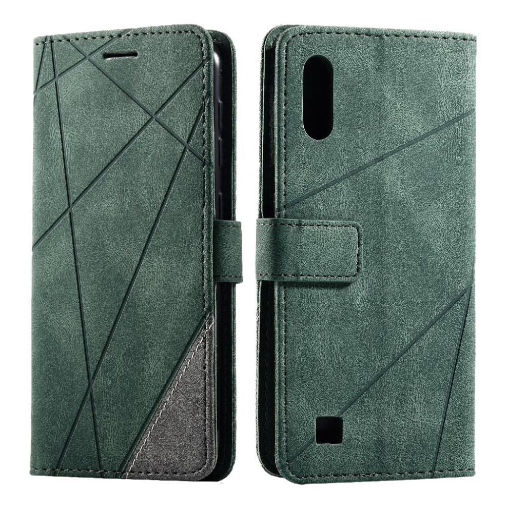 (Green) Case For Samsung Galaxy A10/M10 Wallet Flip Folio Card Holder Kickstand Magnetic Pu Leather Shockproof Green 764762571399
