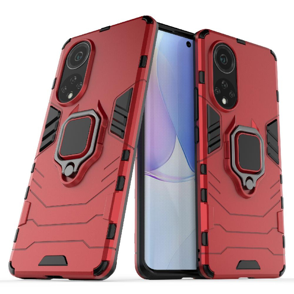 (Red) Case For Huawei Nova 9 Military Drop Protection 360Rotating Ring Shockproof Cover Kickstand Red 764762571818