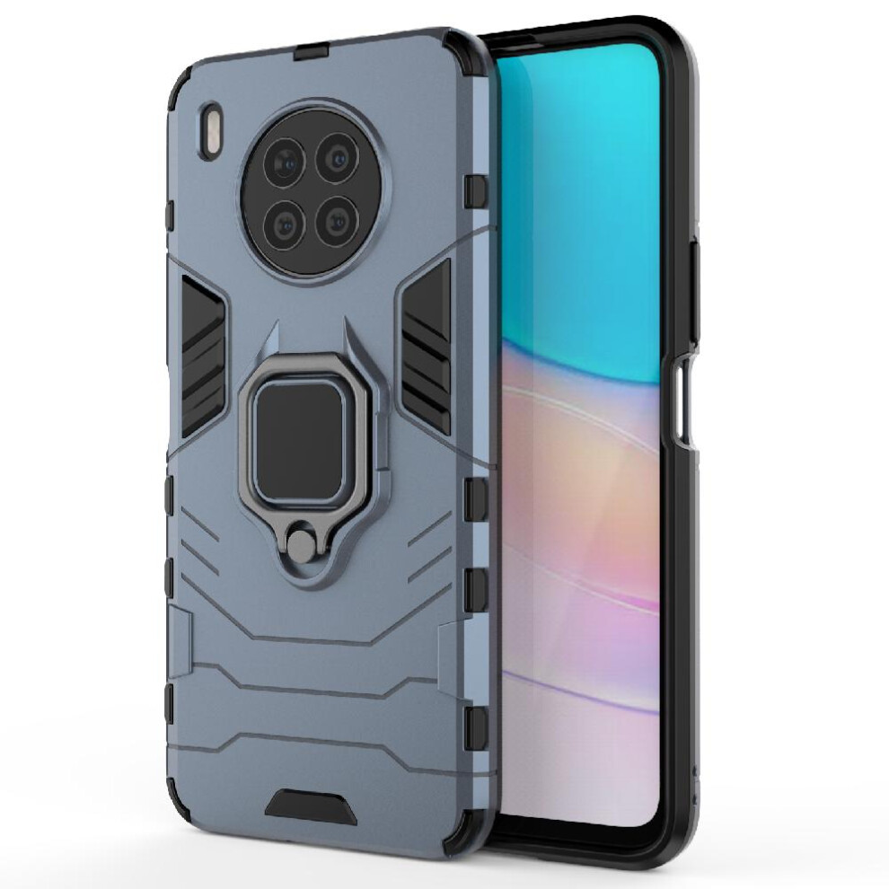 ( ) Case For Huawei Nova 8I Shockproof Cover Kickstand 360Rotating Ring Military Drop Protection Gray 764762572150