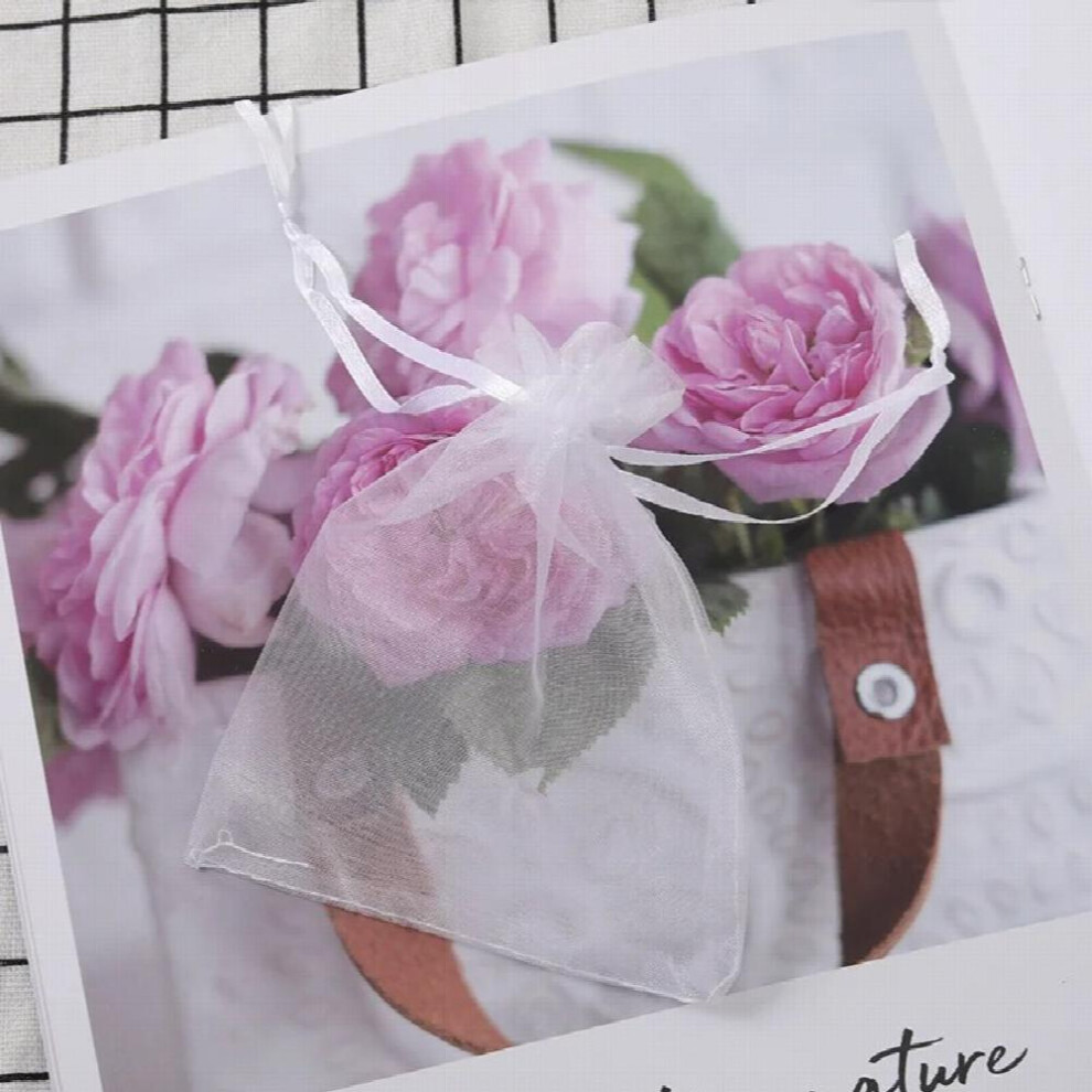 (1 White-10x12cm) 100pcs/lot 10x12/15cm Drawstring Organza Bags Jewelry Packaging Bags Candy Wedding Birthday Bags Pouches Sweets Pouches