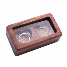 Personalized Wedding Ring Box Wooden Wedding Ring Bearer Box Ring Pillow Burlap Rustic Gift Wedding Jewelry Holder