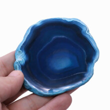 Natural Stone Spacers Irregular Dark Agates Slice For Coaster Nail Palette Jewelry Display Utensils Accessory