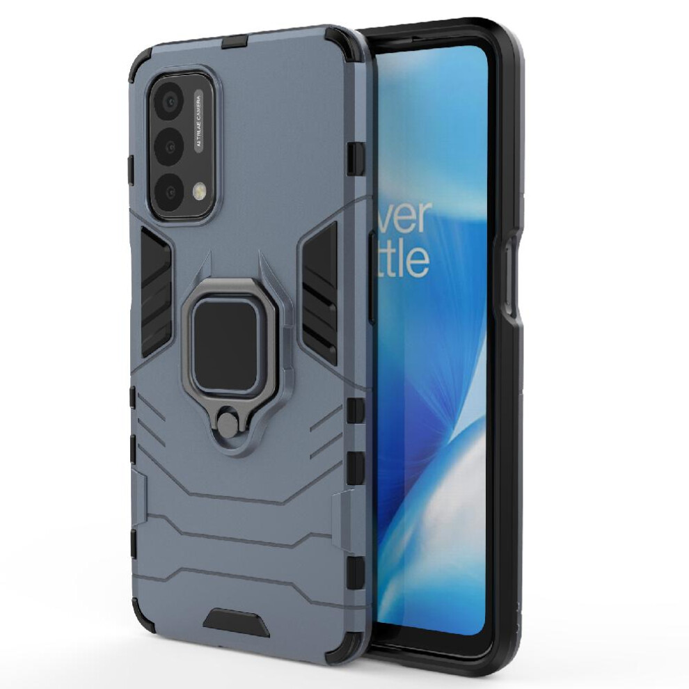 ( ) Case For Oneplus Nord N200 5G Kickstand Military Drop Protection Shockproof Cover 360Rotating Ring Gray 764762577278