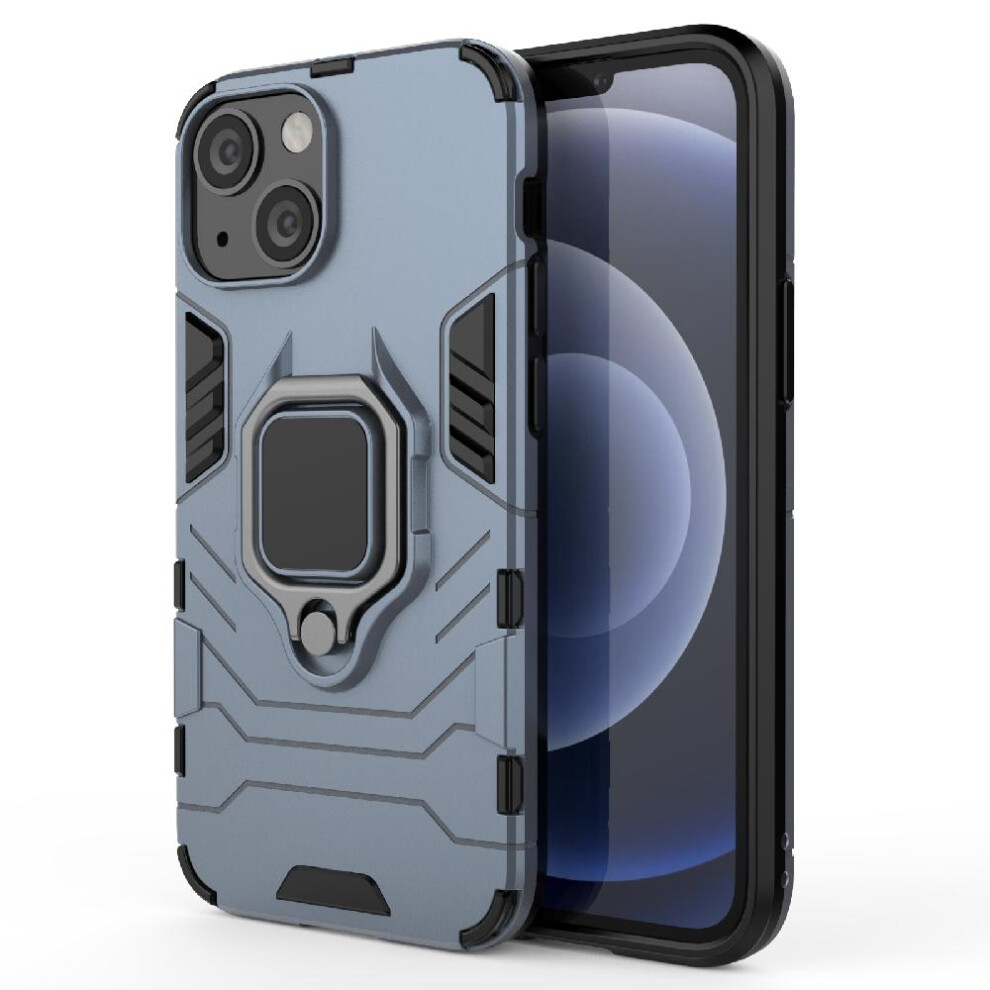 ( ) Case For Iphone 14 Plus 360Rotating Ring Kickstand Military Drop Protection Shockproof Cover Gray 764762577735