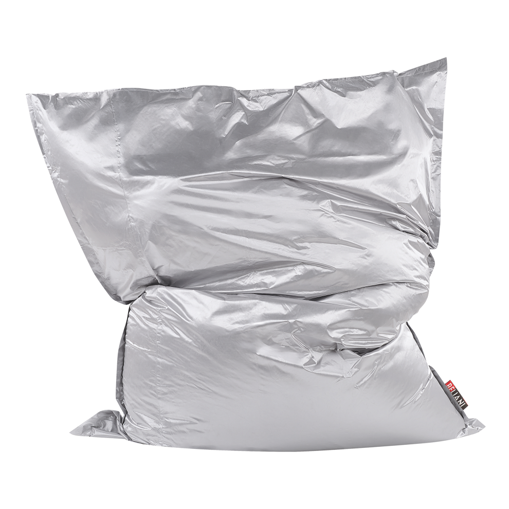 Bean Bag 600 L FUZZY 180 cm 230 cm Silver