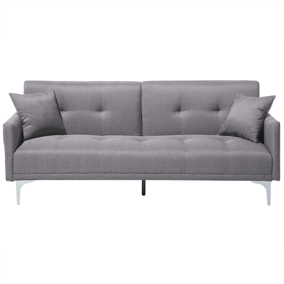 Fabric Sofa Bed Grey LUCAN