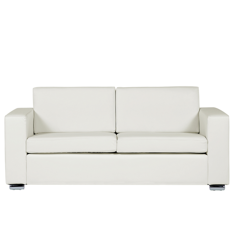 Sofa 3 Seater HELSINKI Leather White