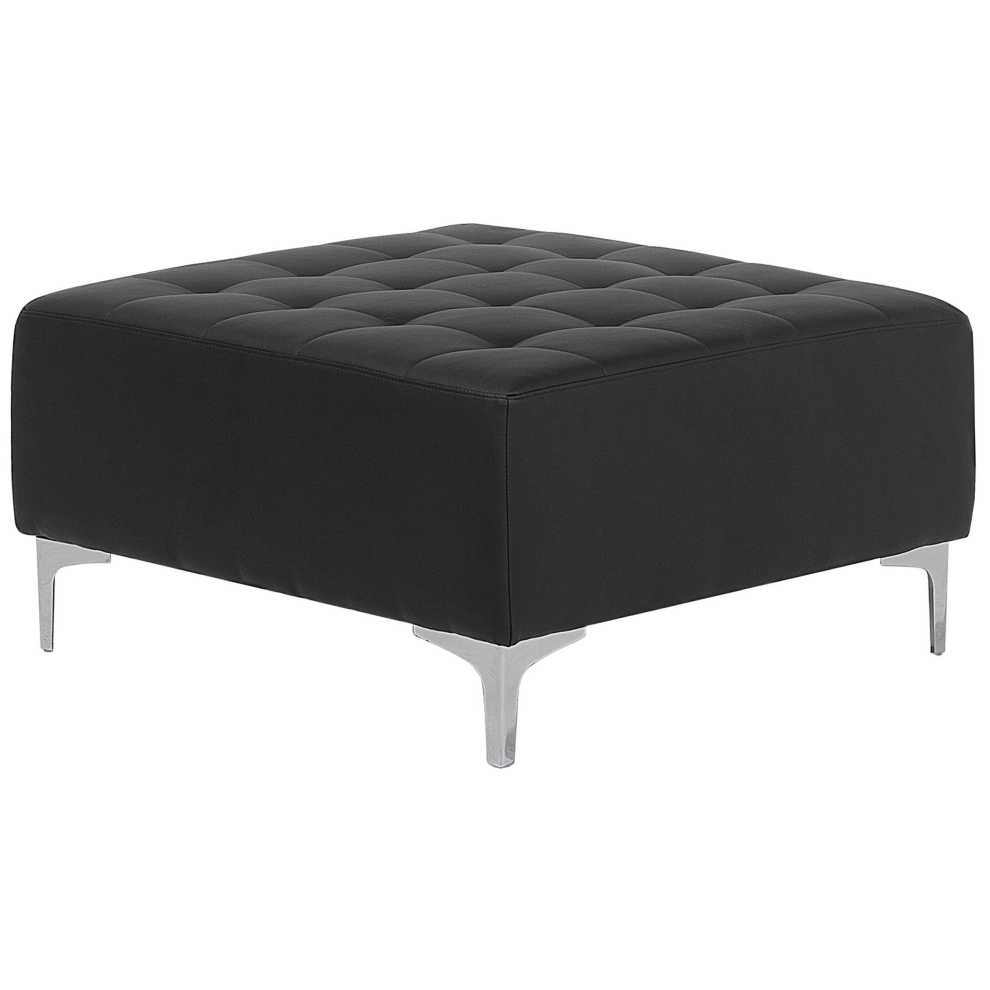 Ottoman ABERDEEN Faux Leather Black