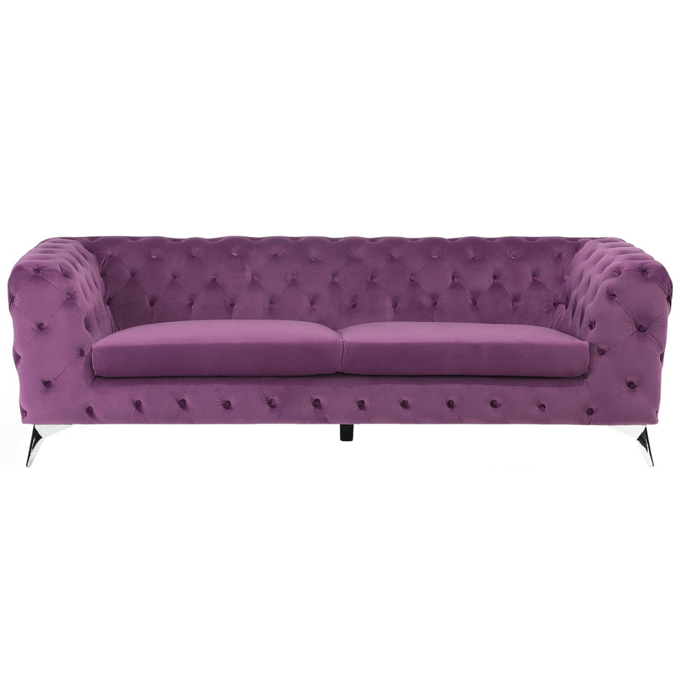 Sofa SOTRA Velvet Purple 3 Seater