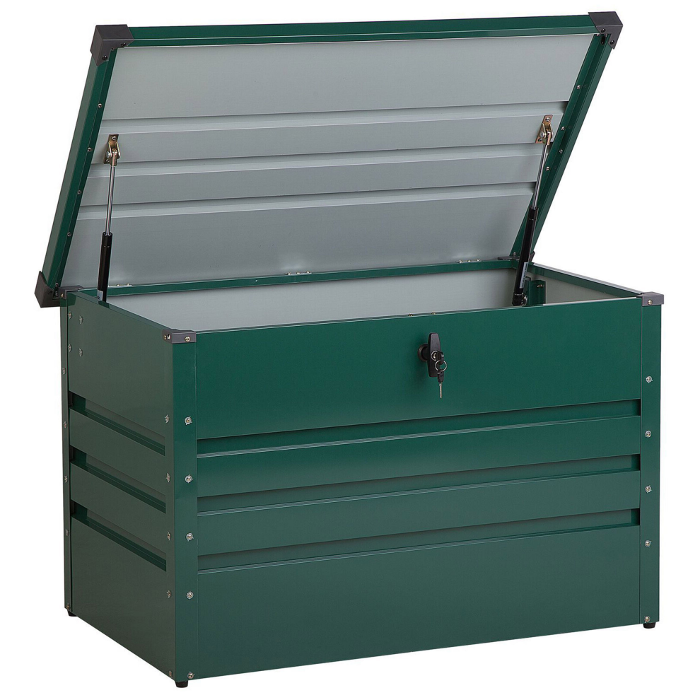 Storage Box CEBROSA Metal 100 cm 62 cm Dark Green