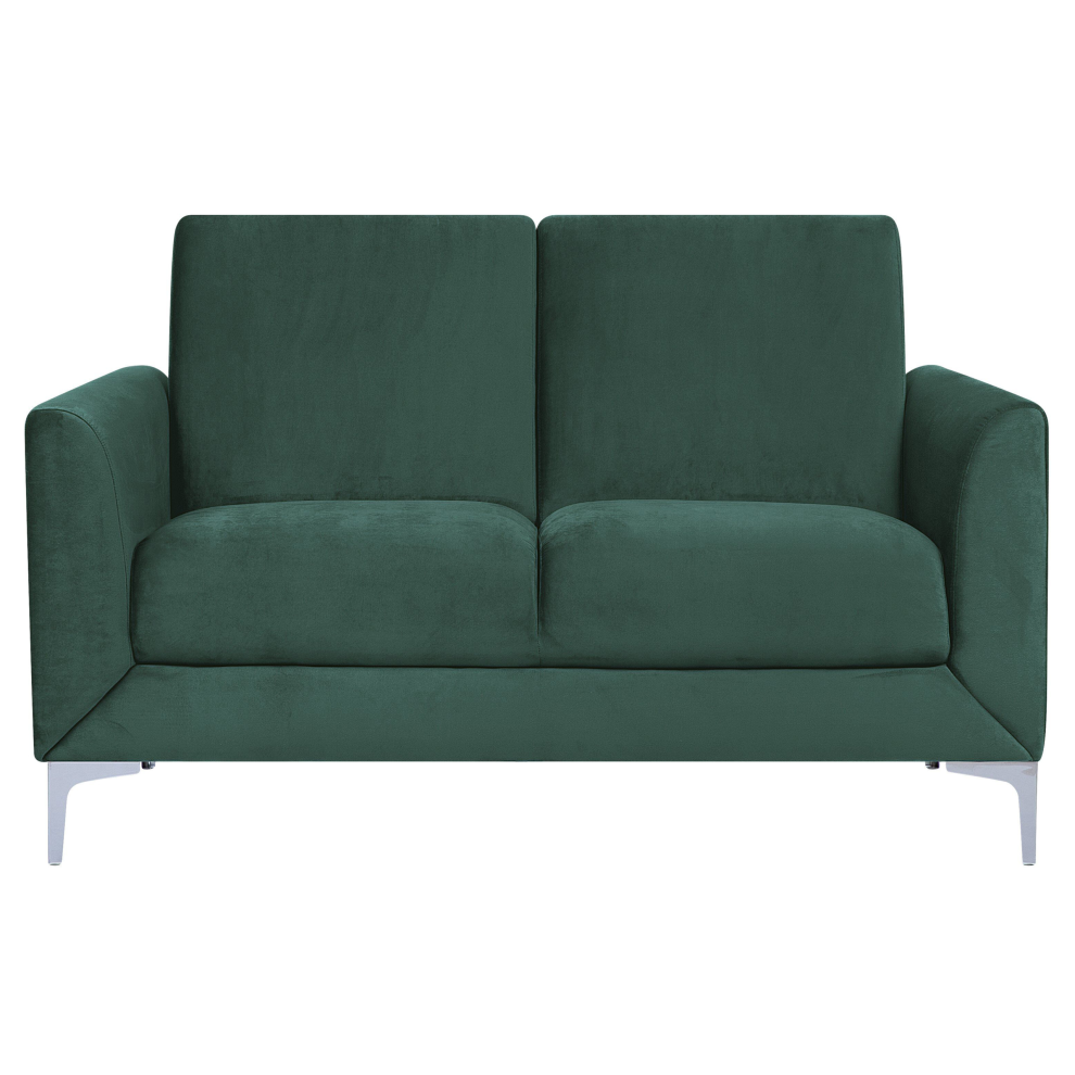 Sofa 2 Seater FENES Velvet Dark Green