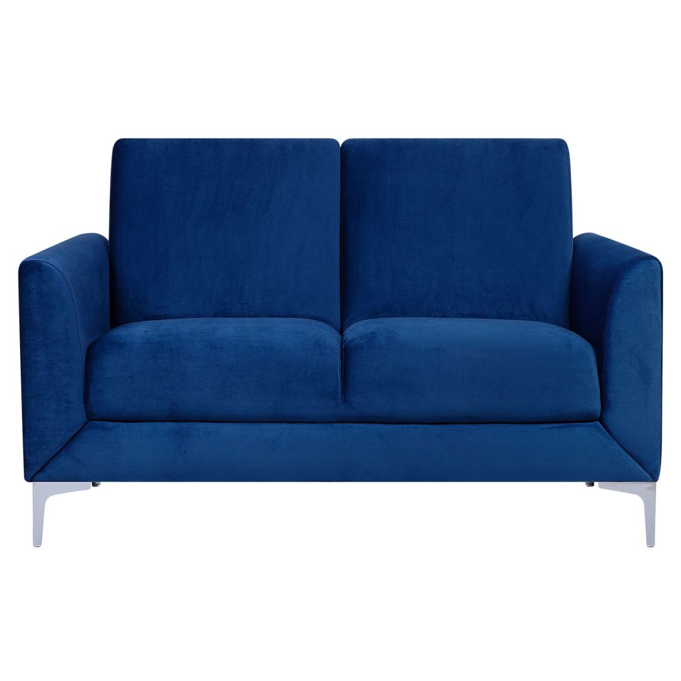 Sofa FENES Velvet Navy Blue 2 Seater