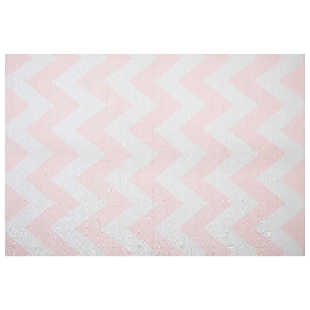 Area Rug 160 x 230 cm Pink and White KONARLI