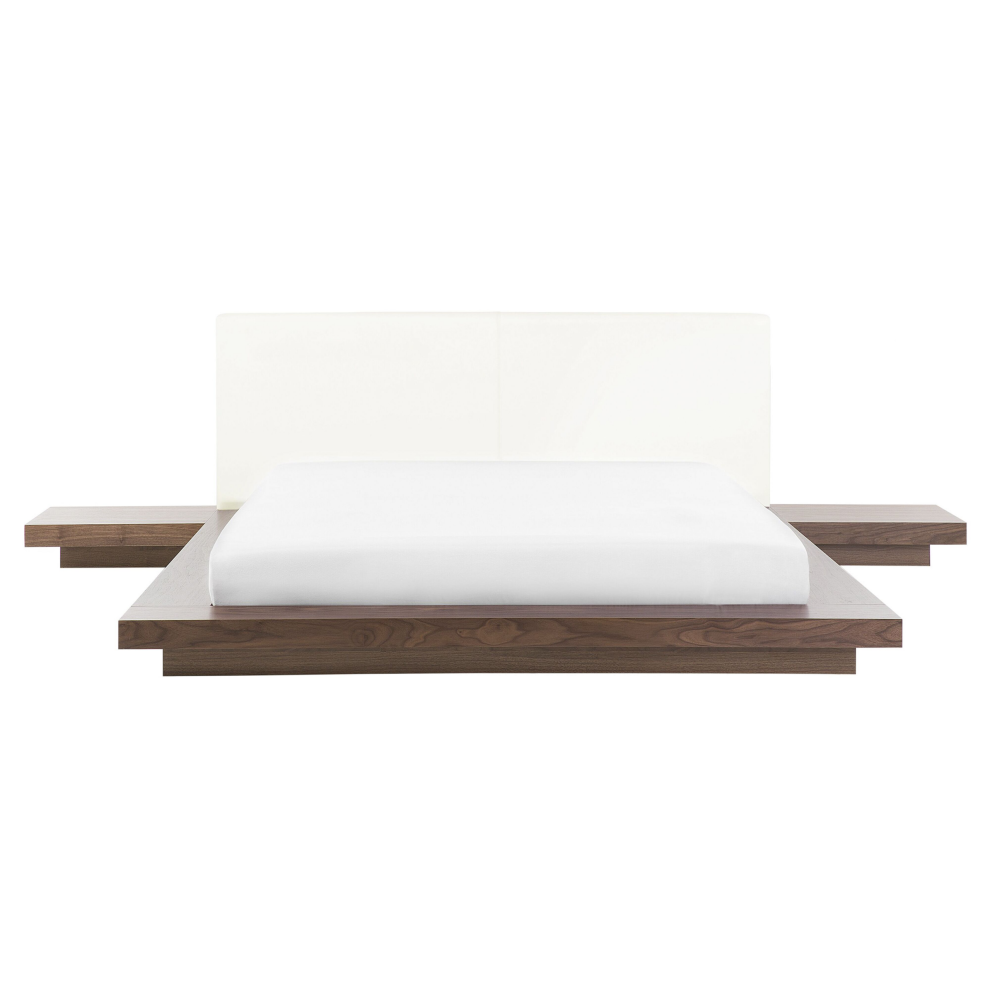Bed ZEN 160 x 200 cm (EU King Size) Brown Ash Wood