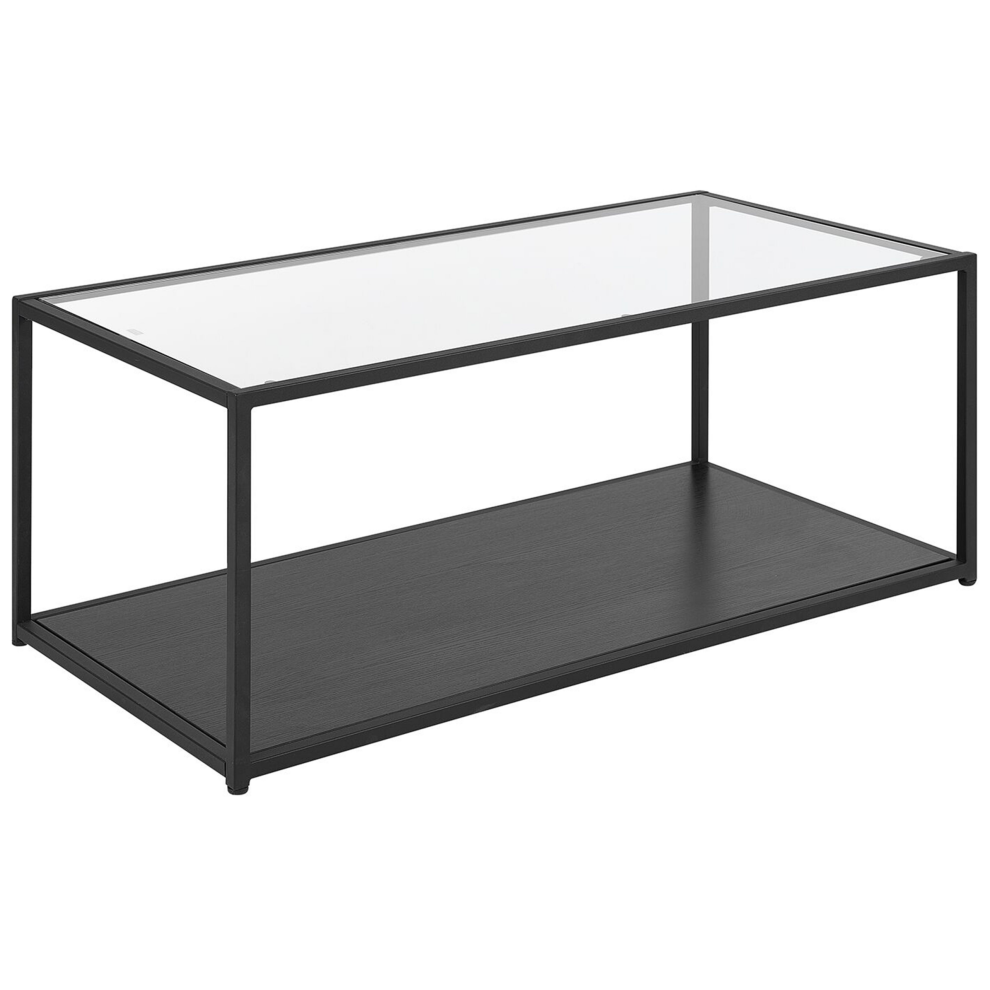 Coffee Table MEDORA Glass Black