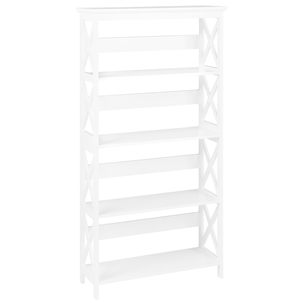 4 Tier Bookcase FOSTER 152 cm White