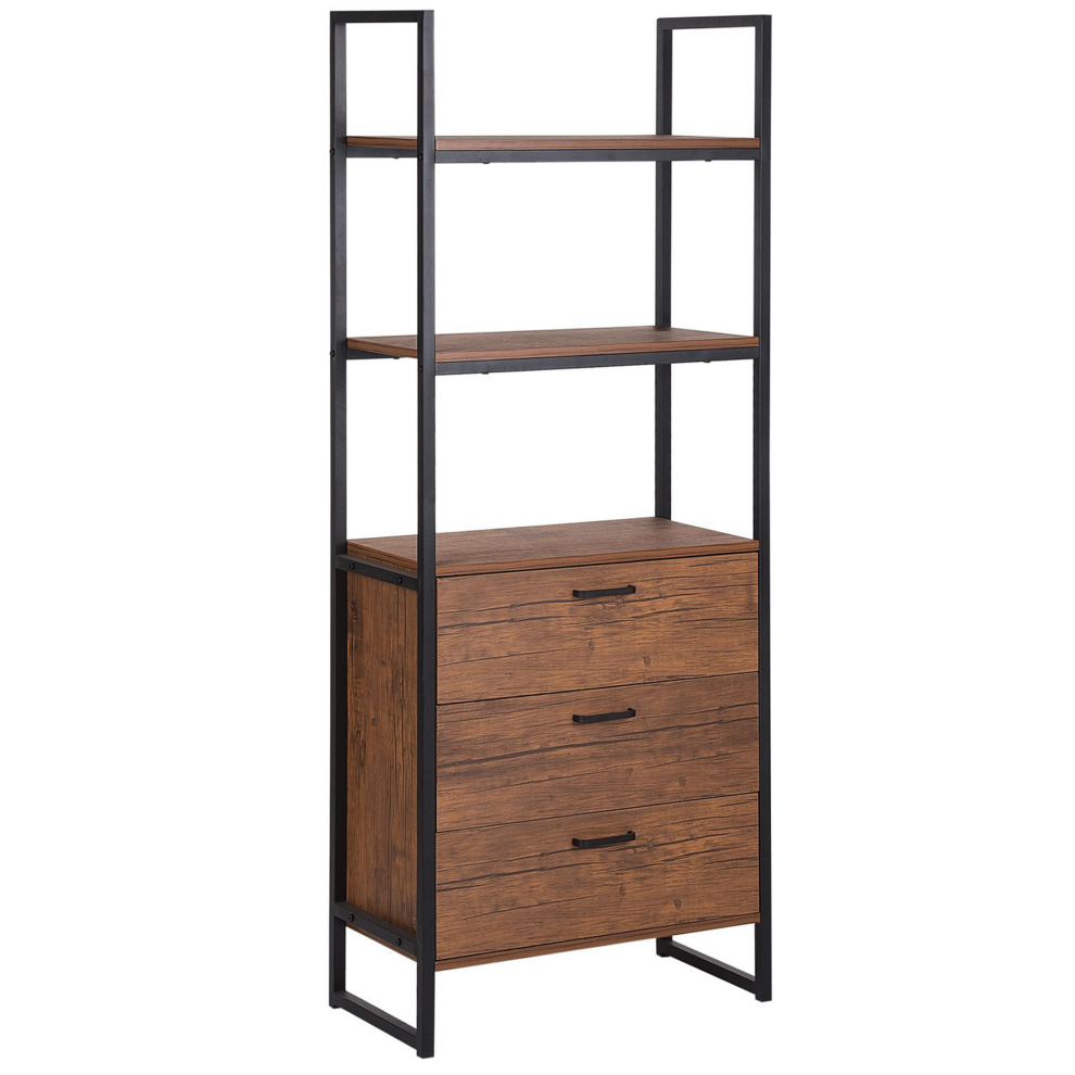 Bookcase TIFTON 158 cm Dark Brown