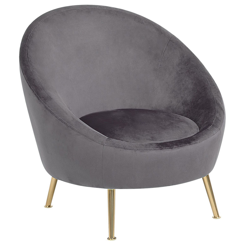 Armchair LANGA Velvet Grey