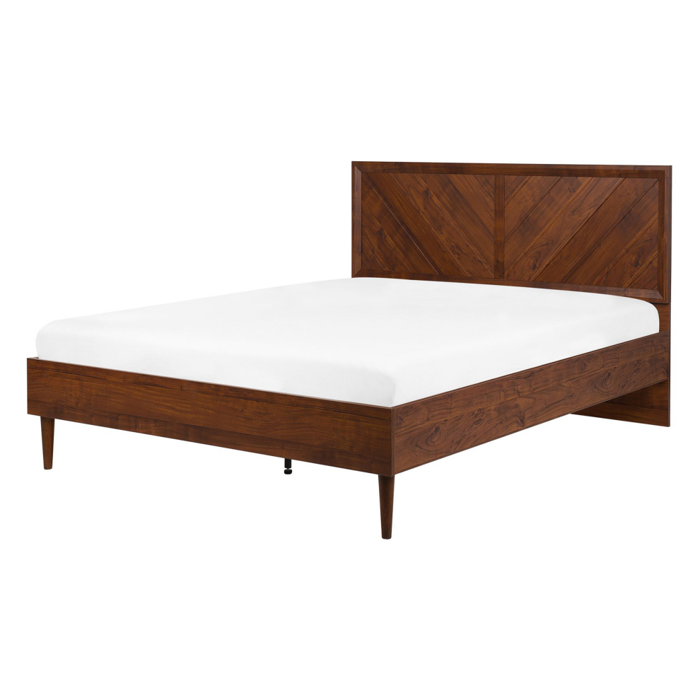 Bed MIALET 140 x 200 cm (EU Double) Dark Brown