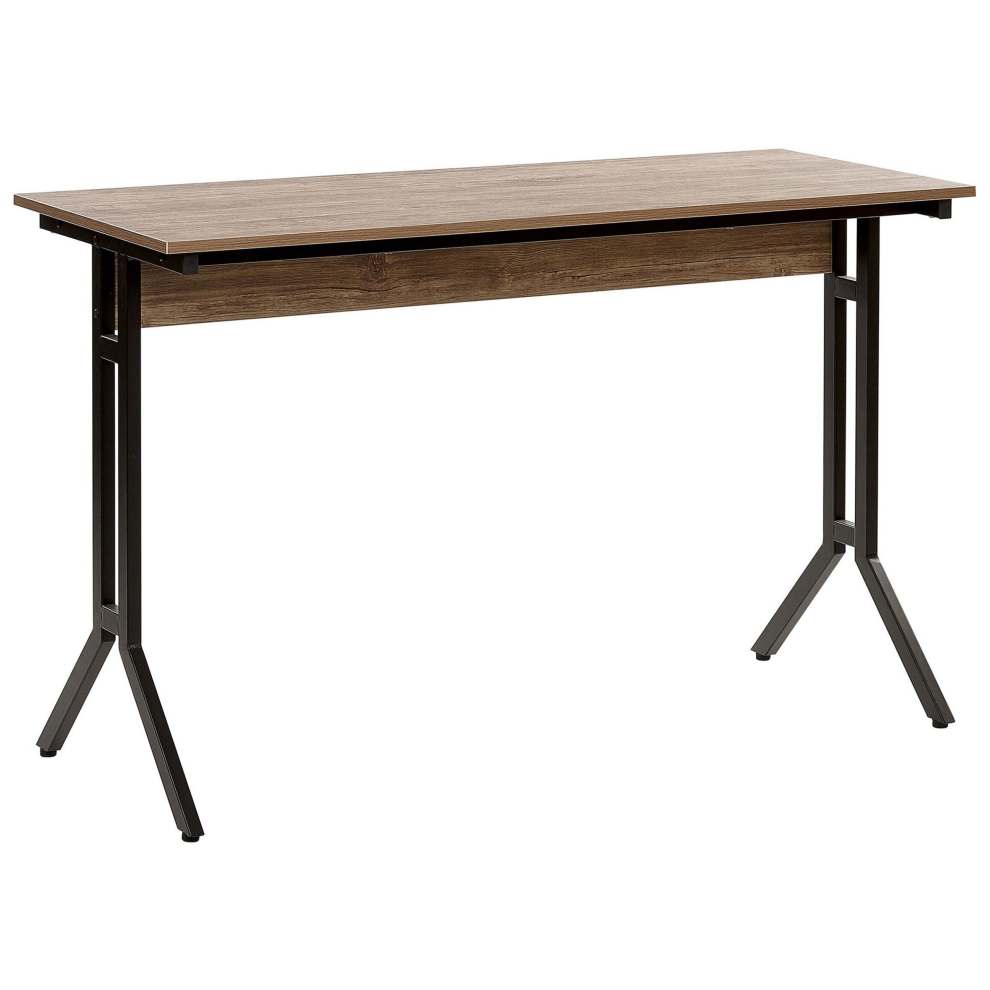 Home Office Desk CREEK Dark Brown 120 cm 48 cm