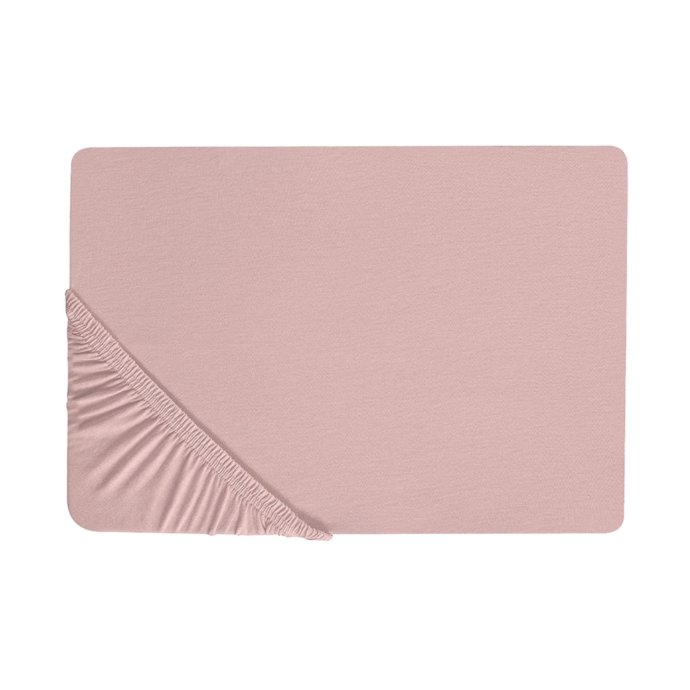 Fitted Sheet HOFUF Cotton 200 x 200 cm Pink