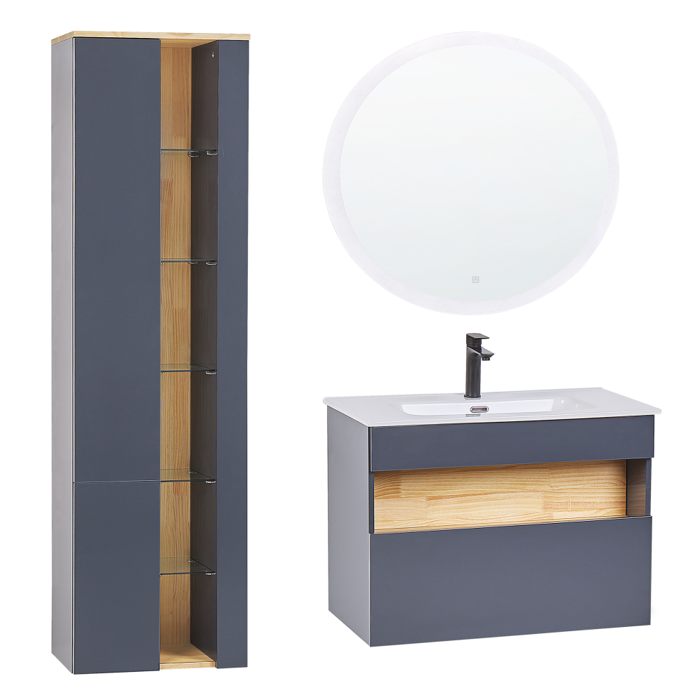 Bathroom Vanity Set FIGUERES Grey