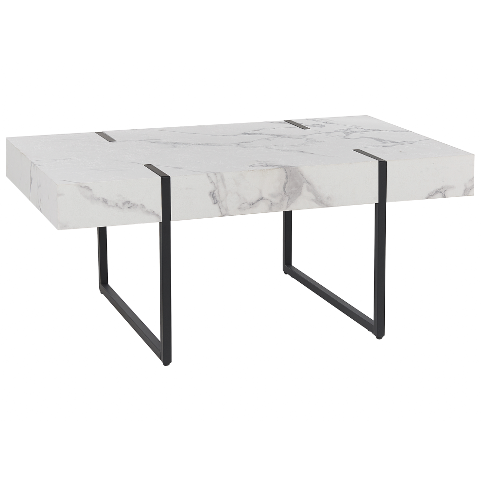 Coffee Table MERCED White Marble