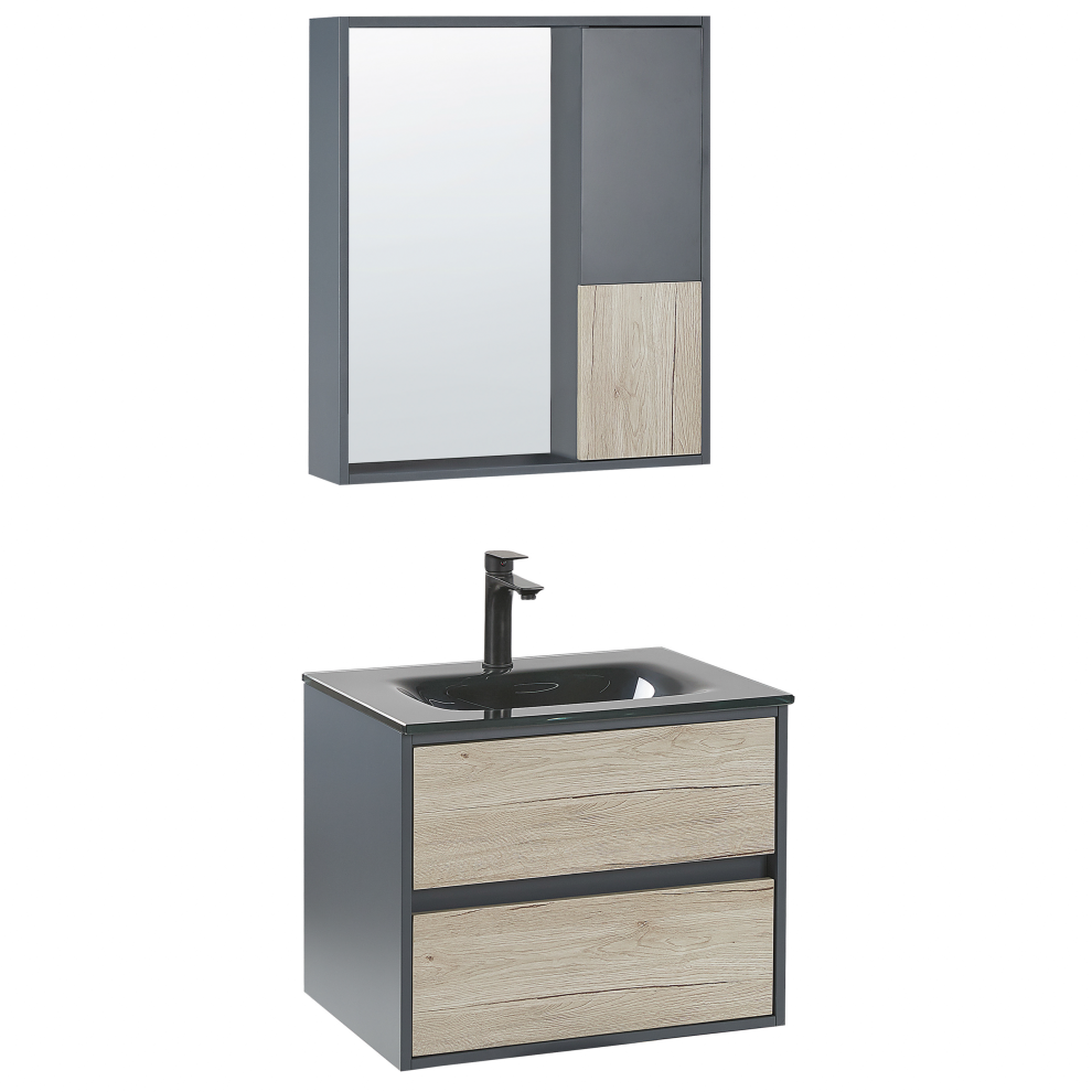 Bathroom Vanity Set TERUEL Grey
