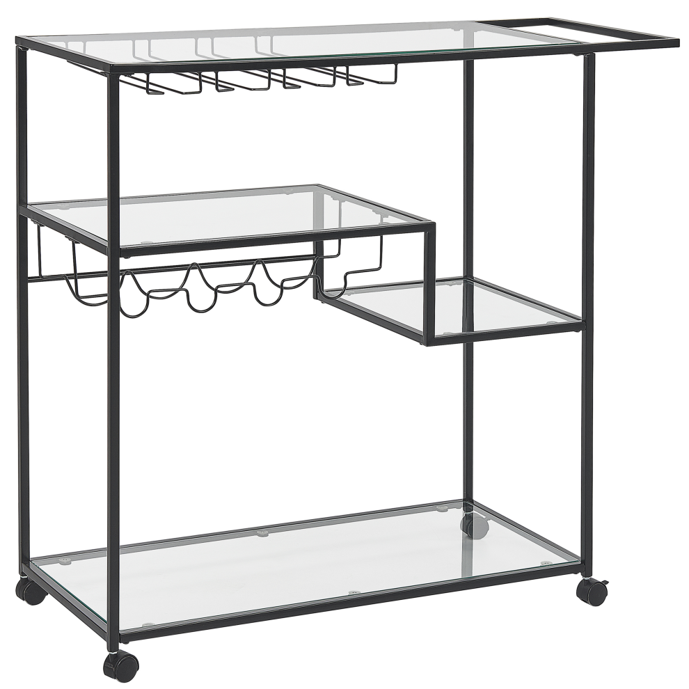 Kitchen Trolley MARCOLA Metal Black