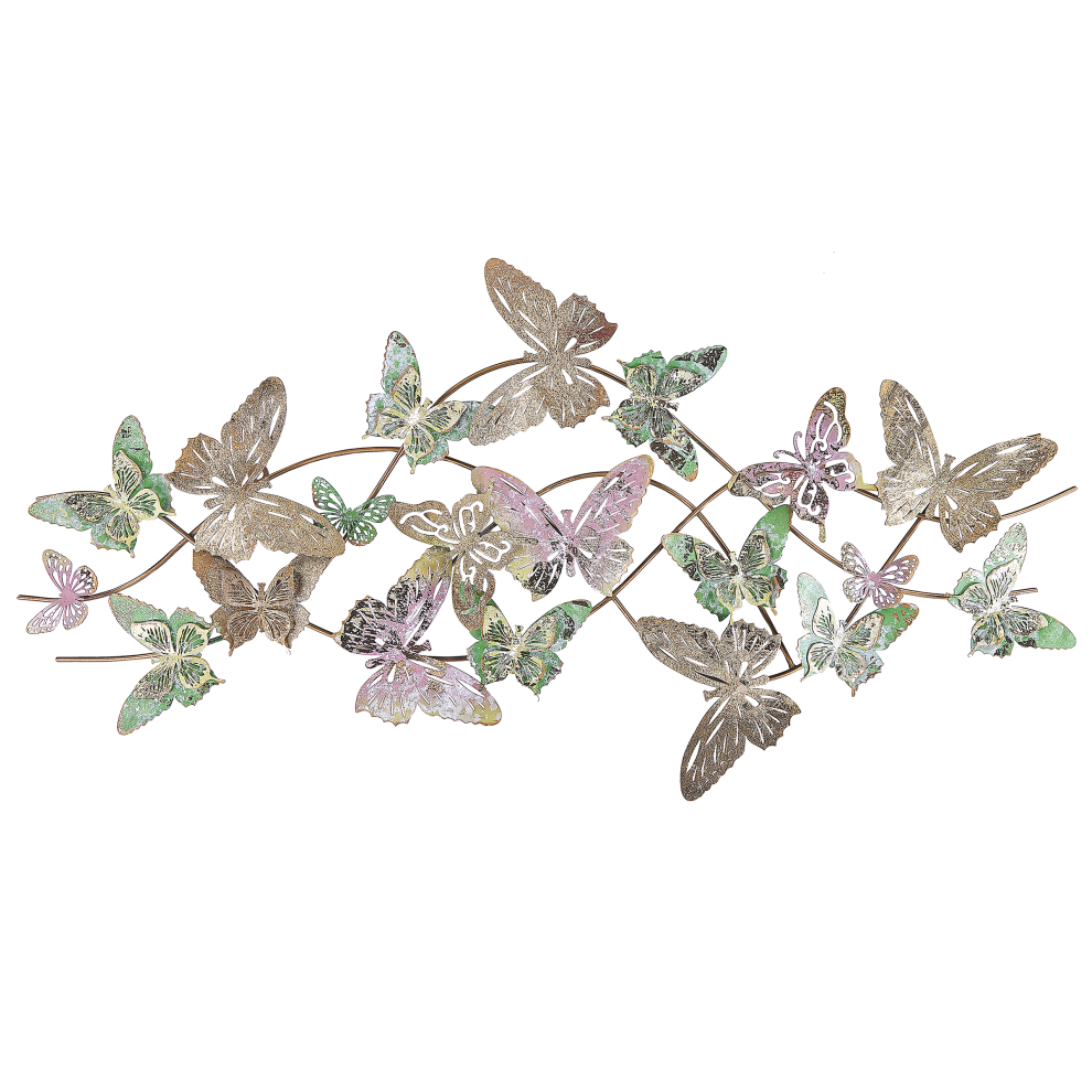 Wall Decor Butterfly GALLIUM Metal 53 cm Multicolour