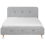 Beliani Bed Fabric RENNES 180 x 200 cm (EU Super King) Light Grey 5