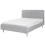 Beliani Bed Fabric RENNES 180 x 200 cm (EU Super King) Light Grey 1