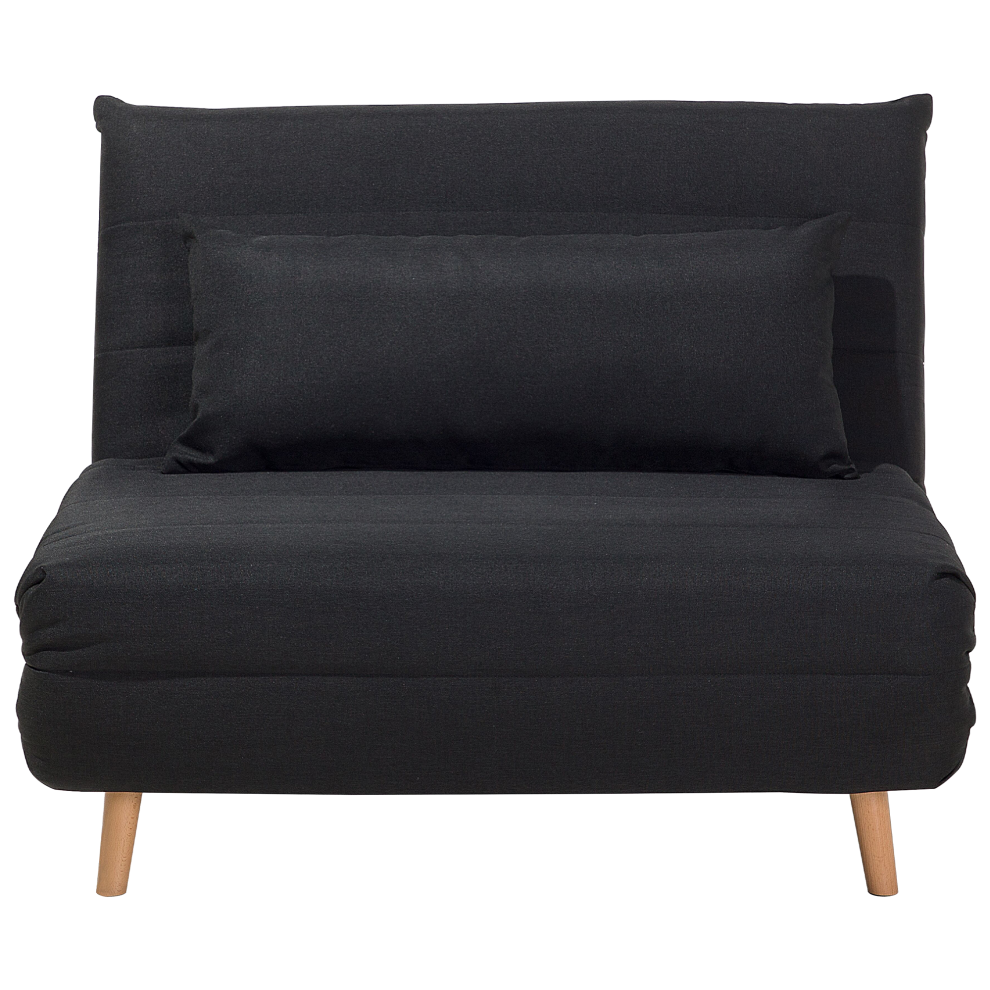 Single Sofa Bed SETTEN Fabric Black