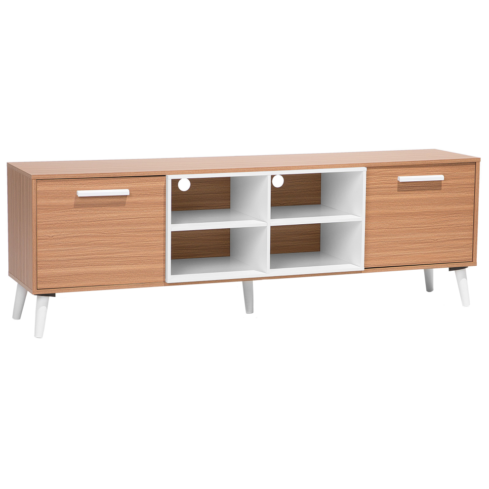 TV Stand ALLOA Light Brown/ White