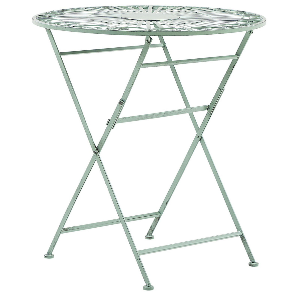 Bistro Table TRENTO 70 cm 70 cm Metal Light Green