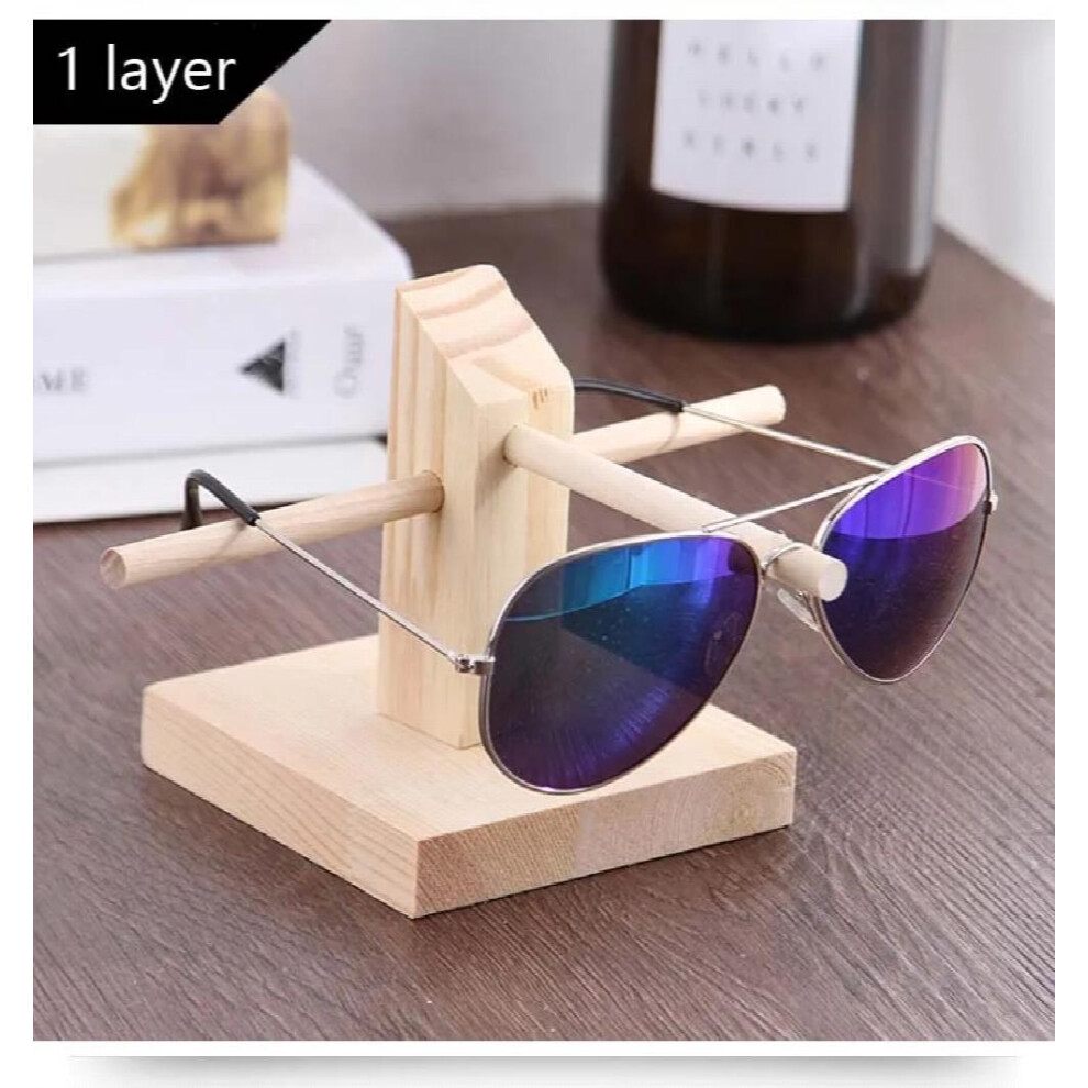 Wooden Sunglasses Display Racks Layers Storage Shelf Eyeglasses Show Stand Organizer Jewelry Holder Showcase
