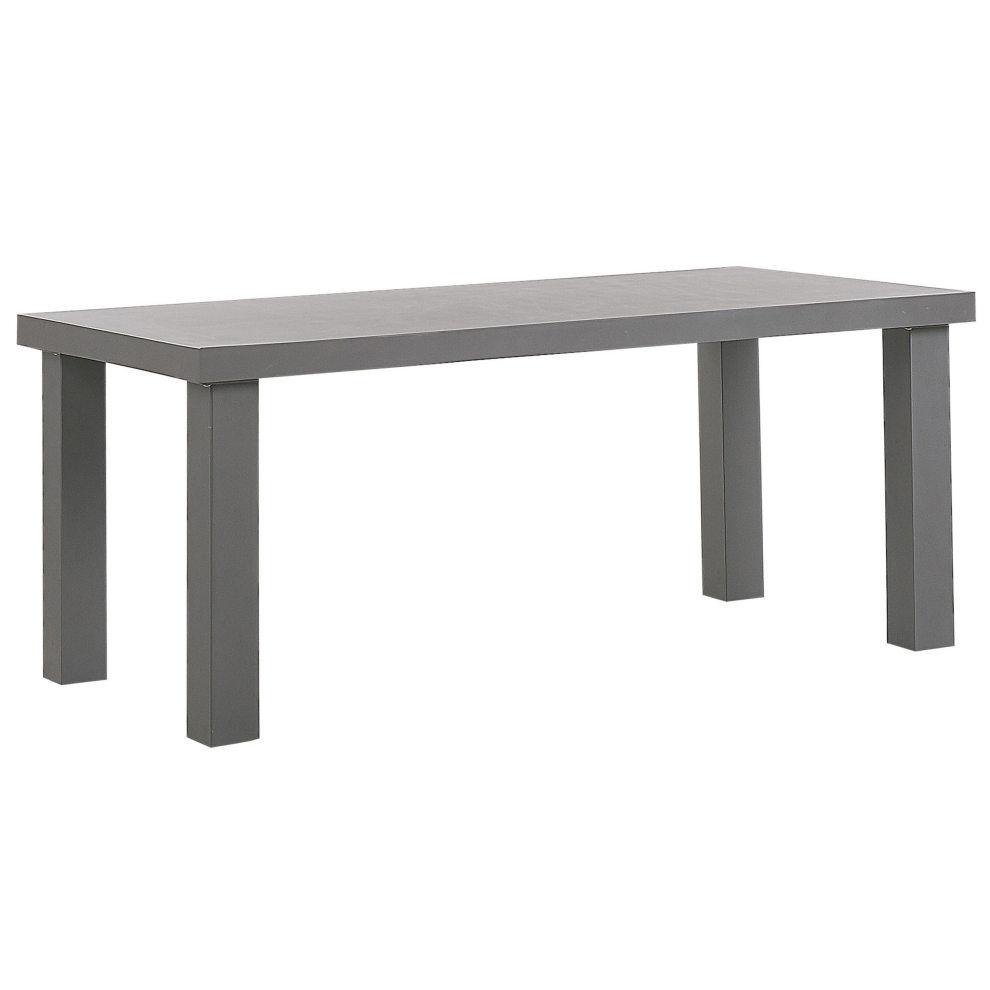Garden Dining Table TARANTO 180 cm 90 cm Concrete Grey