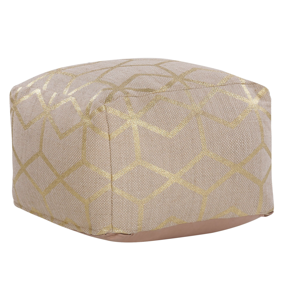 Pouffe MAMALA Beige 67 cm 67 cm 43 cm