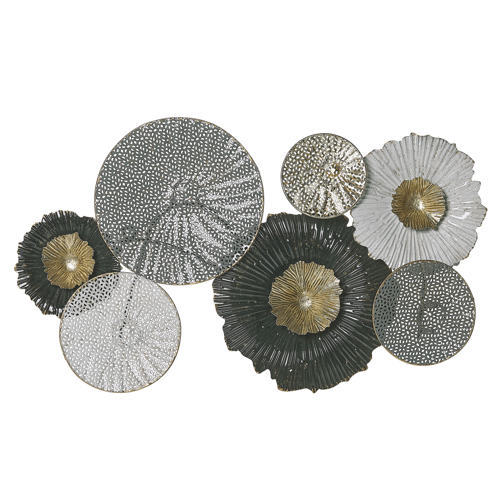 Wall Decor ZIRCONIUM Metal 38 cm Black