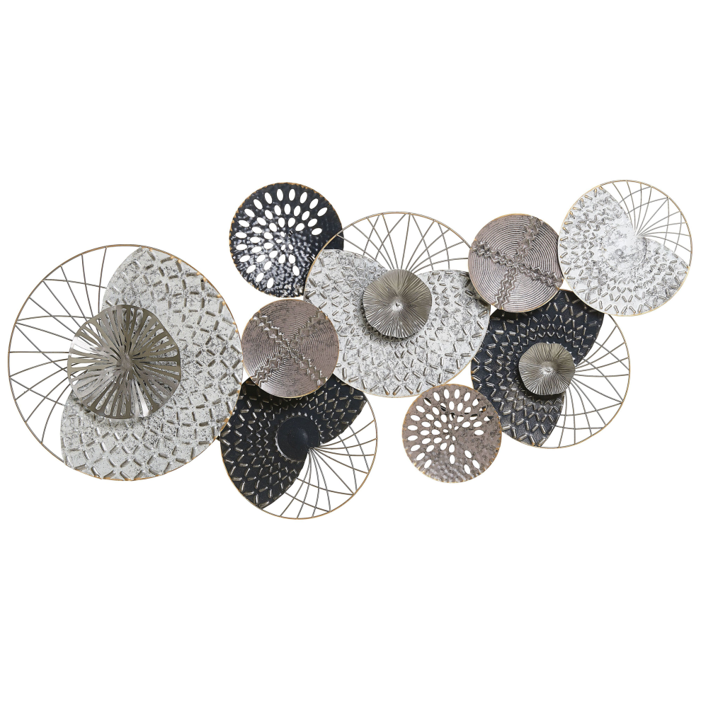 Wall Decor CESIUM Metal 58 cm Silver
