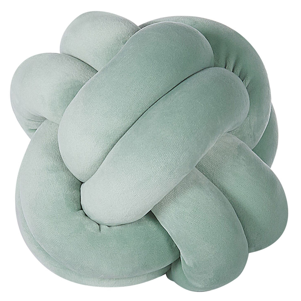 Throw Cushion MALNI Velvet 20 x 20 cm Mint Green Solid